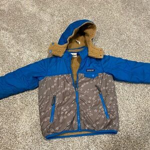 Patagonia Blue and Tan Jacket